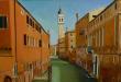 Venise, canal de la tour penchée 
Huile sur toile 92 X 73 cm