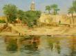 Village avec sa mosquée au bord du Nil (Egypte)
Huile sur toile 55 X 38 cm